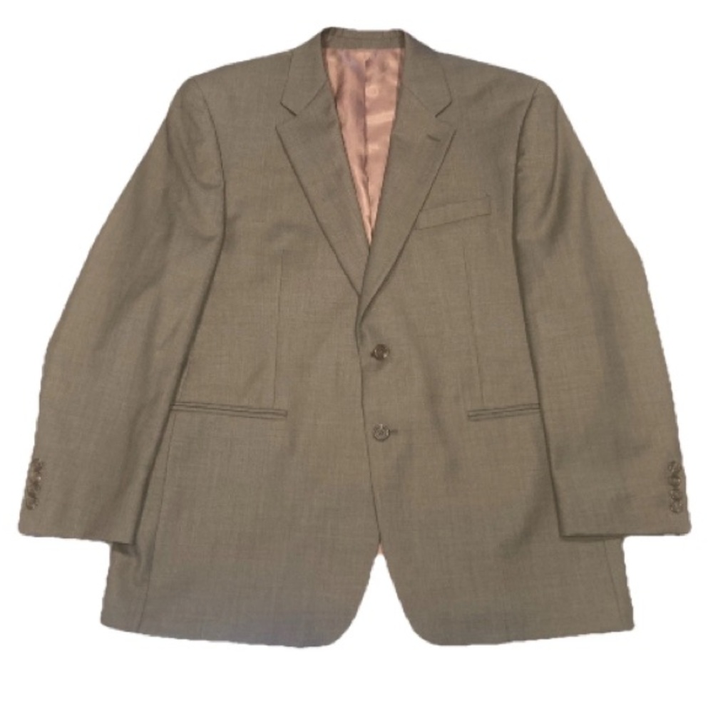 Vintage Ralph Lauren Men's 44R Taupe Single Vent 2 Button Blazer